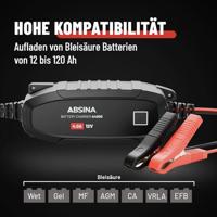 Absina A4000 Loodaccu-lader 12 V Laadstroom (max.) 4000 mA - thumbnail