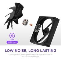 NZXT F120Q - 120MM - Black - Quiet Airflow - thumbnail