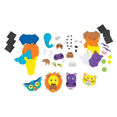 Colorations - foam dierengezichten maken knutselset, 36dlg. Colorations - foam dierengezichten maken knutselset, 36dlg.