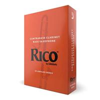 D&apos;Addario Woodwinds RFA1030 Rico Contrabasklarinet Riet, 3.0, 10-pack, Unfiled - thumbnail