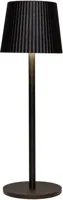 Draadloze Tafellamp Ribbel Zwart 27,5cm - thumbnail