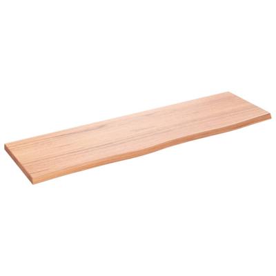 Wandschap 100x30x2 cm behandeld massief eikenhout lichtbruin Wandschap 100x30x2 cm behandeld massief eikenhout lichtbruin