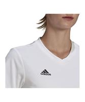adidas Entrada 22 Voetbalshirt Dames Wit Zwart - thumbnail