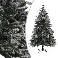 Kunstkerstboom met sneeuwvlokken 180 cm PVC en PE groen