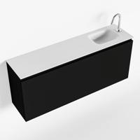 MONDIAZ OLAN 120cm toiletmeubel urban. LEX wastafel talc rechts 1 kraangat - thumbnail