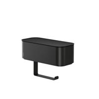 Toiletrolhouder Tiger 2-Store met Opbergbakje 25 cm Zwart - thumbnail
