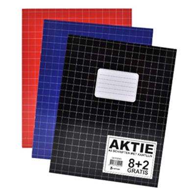 Schrift SOHO Basic A5 ruit 10x10mm 80 pagina&apos;s 60gr assorti 8+2 gratis