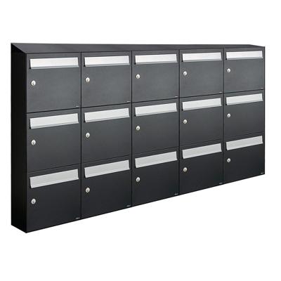 Allux Flow Set 5-Breed, 3-Hoog Met Dak Zwart - 40040070_5x3d