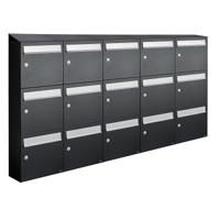 Allux Flow Set 5-Breed, 3-Hoog Met Dak Zwart - 40040070_5x3d - thumbnail