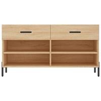 Schoenenbank 102x35x55 cm bewerkt hout sonoma eikenkleurig - thumbnail