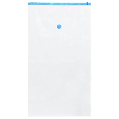 VidaXL Opslagzakken met opslag 5 pcs transparant en blauw 120 x 70 cm
