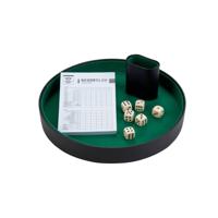 Pokerpiste dobbelset compleet - 26 cm - thumbnail