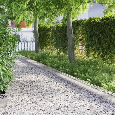 Gazonranden 10 pcs Zilver 103 x 0,05 x 22 cm Roestvrij staal