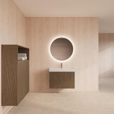 Badmeubelset Gliss Design Hybris Ash Grey Met Wastafel 60 cm