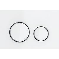 Geberit Bedieningsplaat Sigma 50 Round Glas Wit - thumbnail