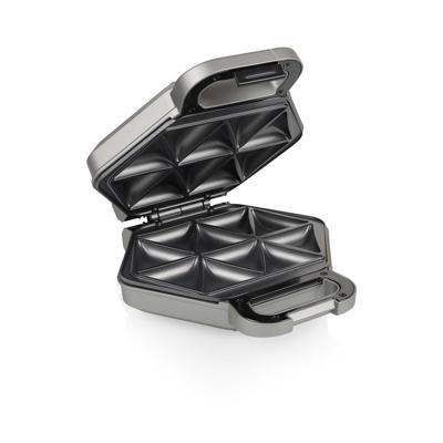 Princess Snack-Maker Tosti-apparaat Anti-aanbaklaag, BPA-vrij, Oververhittingsbeveiliging Zilver