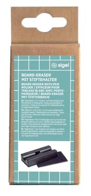 Sigel BA150 Whiteboard bordwisser (b x h) 130 mm x 60 mm Zwart Sigel BA150 Whiteboard bordwisser (b x h) 130 mm x 60 mm Zwart