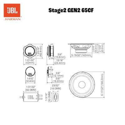JBL Stage2 65CF Autospeakers â" 6.5 inch â" 720 Watt Peak / 90 Watt RMS â" Composet Component JBL Stage2 65CF Autospeakers â" 6.5 inch â" 720 Watt Peak / 90 Watt RMS â" Composet Component