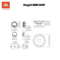 JBL Stage2 65CF Autospeakers â" 6.5 inch â" 720 Watt Peak / 90 Watt RMS â" Composet Component - thumbnail