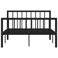 Bedframe metaal zwart 120x200 cm - thumbnail