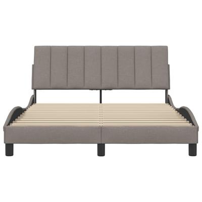 Bedframe zonder matras "Hanko" 120x200 cm stof taupe