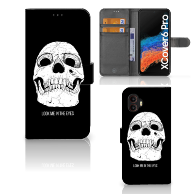 Telefoonhoesje met Naam Samsung Galaxy Xcover 6 Pro Skull Eyes Telefoonhoesje met Naam Samsung Galaxy Xcover 6 Pro Skull Eyes