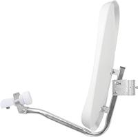 TechniSat DIGIDISH 45 - Satellietschotel voor 2 deelnemers (45 cm klein satellietsysteem - complete set met muurbeugel en universele dubbele LNB) wit - thumbnail