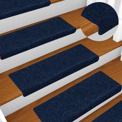 VidaXL Trapmatten zelfklevend 30 stuks 65x21x4 cm marineblauw met rechthoekige rand VidaXL Trapmatten zelfklevend 30 stuks 65x21x4 cm marineblauw met rechthoekige rand