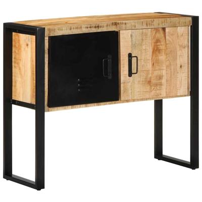 Wandkast 90x35x75 cm massief ruw mangohout Wandkast 90x35x75 cm massief ruw mangohout