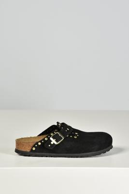 Birkenstock loafers Boston Rivets Suede 1030491 black