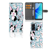 OPPO A77 5G | A57 5G | Telefoonhoesje | Met pasjeshouder | Hondjes - thumbnail