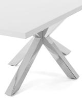 Kave Home Eettafel 'Argo' Melamine, 180 x 100cm, kleur Wit - thumbnail