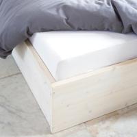 Walra Hoeslaken Jersey Stretch Wit-80 x 200/210 cm - thumbnail