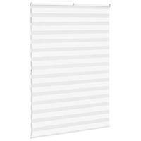 VidaXL Zebra rolgordijn 155x200 cm stofbreedte 150,9cm polyester wit - thumbnail