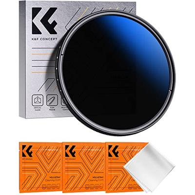 K&F Concept variabel ND filter ND2-ND400 blue coated 67mm - extra dun grijsfilter met blauwe coating