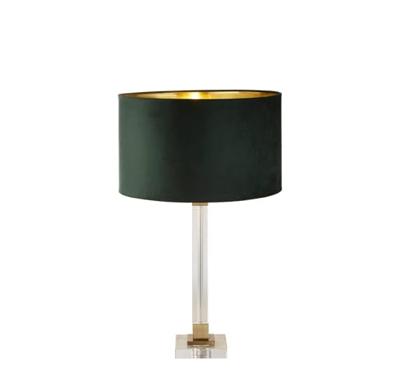 Searchlight Design tafellampScarborough goud met groene kap - EU67522GR