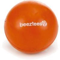 Rubber bal massief hondenspeeltje oranje 4.5 cm - thumbnail