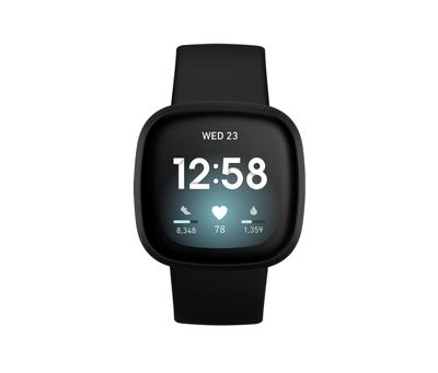 Fitbit Versa 3 40 mm AMOLED Zwart GPS Fitbit Versa 3 40 mm AMOLED Zwart GPS