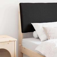 Gestoffeerd hoofdbord Zwart 75 cm Massief grenenhout - thumbnail