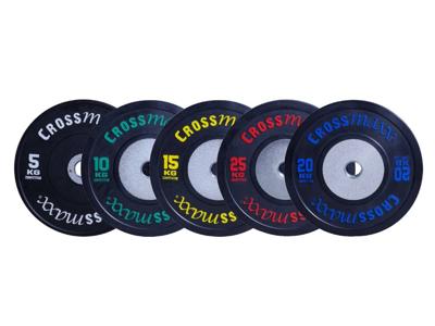 Lifemaxx Crossmaxx Competition Bumper Plate - Zwart - 50 Mm - 20 Kg