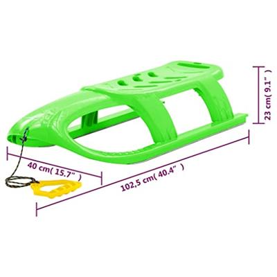 VidaXL Kinderslee 102,5x40x23 cm polypropeen groen VidaXL Kinderslee 102,5x40x23 cm polypropeen groen