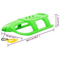VidaXL Kinderslee 102,5x40x23 cm polypropeen groen - thumbnail