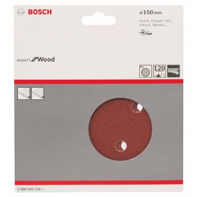 Bosch Accessories Expert for Wood 2608605720 Excenterschuurpapier Met klittenband, Geperforeerd Korrelgrootte (num) 120 (Ø) 150 mm 5 stuk(s) - thumbnail