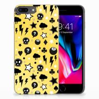 Silicone Back Case Apple iPhone 7 Plus | 8 Plus Punk Geel - thumbnail