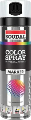 Soudal Color Marker Spray 500 ml | white (no fluo) - 157389 Soudal Color Marker Spray 500 ml | white (no fluo) - 157389