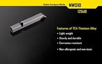 NiteCore Signaalfluit Titaan 120 dB NWS10 - thumbnail