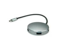 ROLINE USB 3.2 Gen 1 hub, rond, 4-voudig, type C aansluitkabel - thumbnail