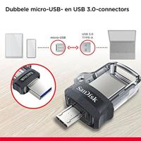 SanDisk Ultra® Dual Drive m3.0 USB-stick smartphone/tablet 128 GB USB-A 3.2 Gen 1 - thumbnail