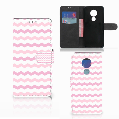 Motorola Moto G7 Power | Telefoon Hoesje | Waves Roze Motorola Moto G7 Power | Telefoon Hoesje | Waves Roze