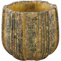 PTMD bloempot valerio l geel 19 cm | 8 stuks - thumbnail